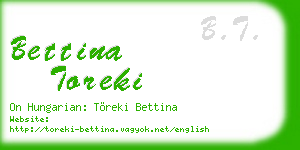bettina toreki business card